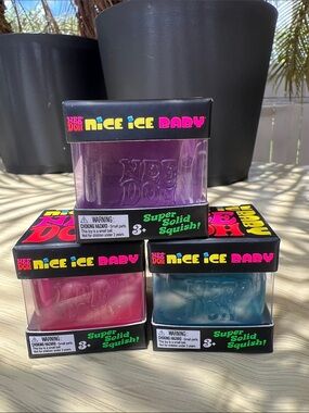 **AUTHENTIC** NeeDoh Nice Ice Baby — Purple, Pink, Blue FOR ALL 3 PICTURED